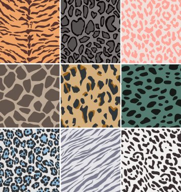 Seamless animal skin watch clipart