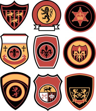 Classic emblem badge design clipart