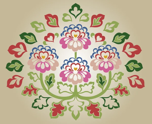 Причудливая иллюстрация цветов — стоковый вектор