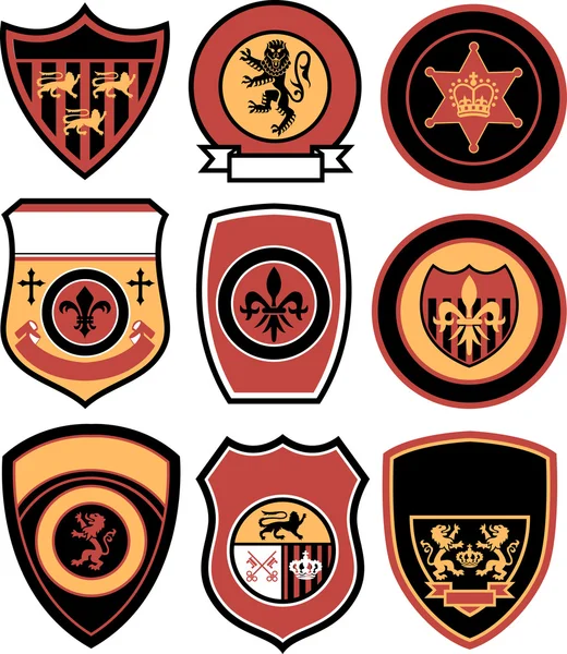 Diseño clásico emblema de la insignia — Archivo Imágenes Vectoriales