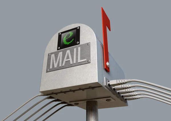 Retro e-postbox — Stockfoto