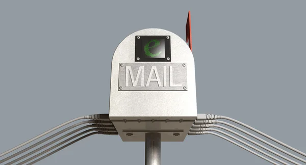 Postbox ρετρό ηλεκτρονικού ταχυδρομείου — Φωτογραφία Αρχείου