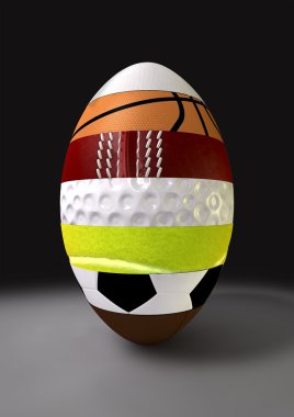 Segmented Sports Ball clipart