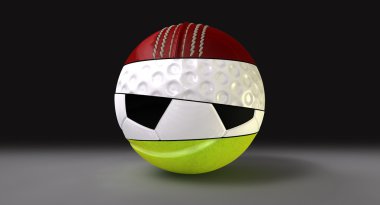 Segmented Round Sports Ball clipart