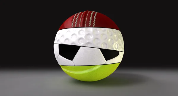 Segmented Round Sports Ball — Stock Photo, Image
