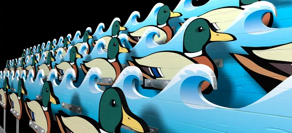 Get Your Ducks In A Row — Stock Photo, Image