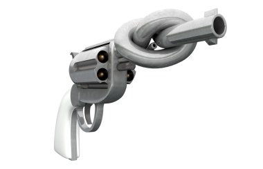 Gun With Twisted Barrel clipart