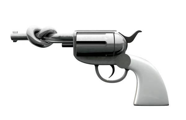 Pistola com barril torcido — Fotografia de Stock