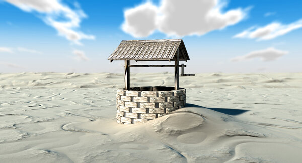 Ну, в пустыне
