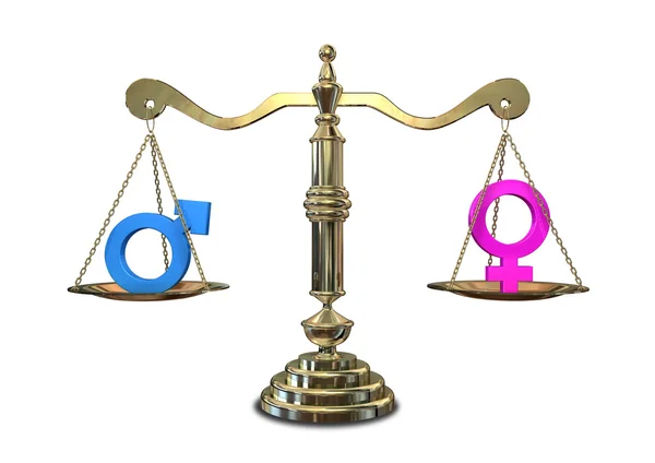 Escala de Balanceamento da Igualdade de Género — Fotografia de Stock