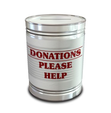 Donation Tin Can clipart