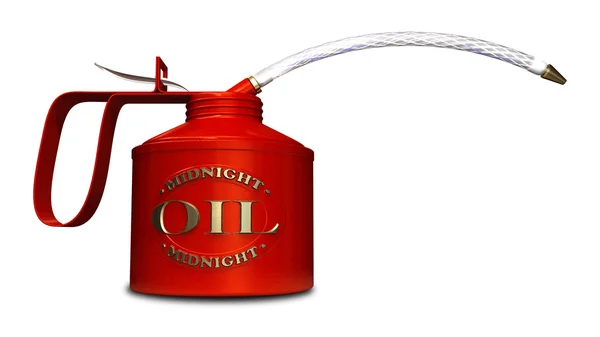 Queimar o óleo da meia-noite — Fotografia de Stock