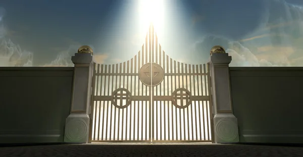 黄金天の天国の門 — ストック写真