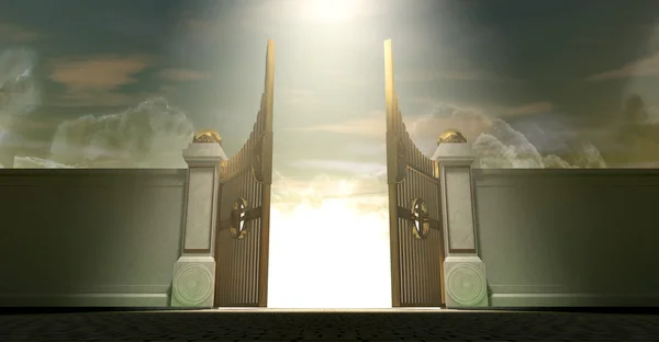 Небеса відкриті ворота — стокове фото