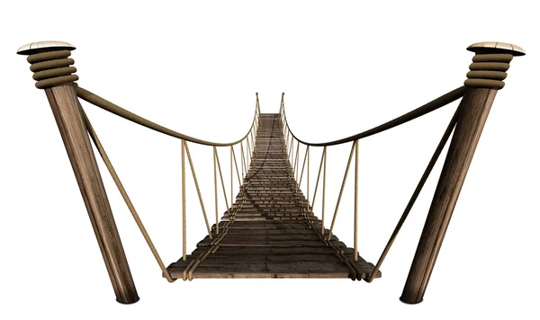 绳桥 — 图库照片