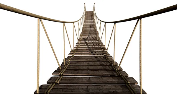 Rope bridge närbild — Stockfoto