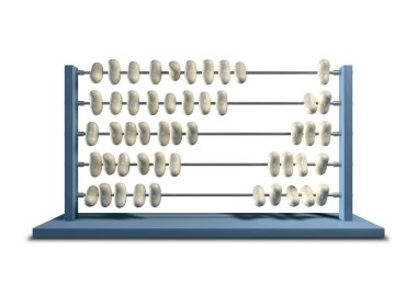 Bean Counting Abacus clipart