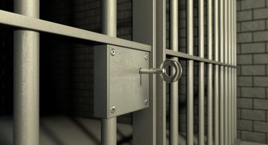 Jail Cell Door Lock clipart