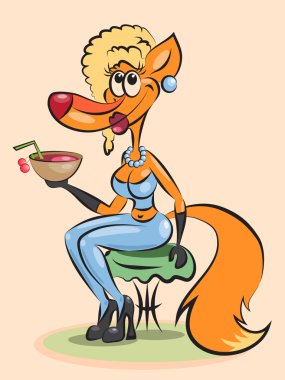 Lady Fox clipart