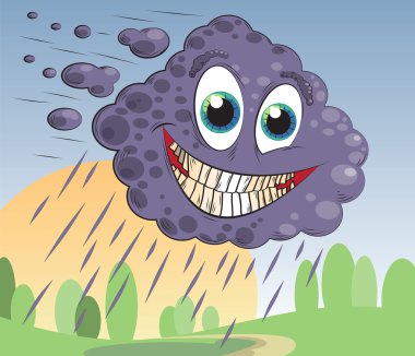 Funny cloud clipart