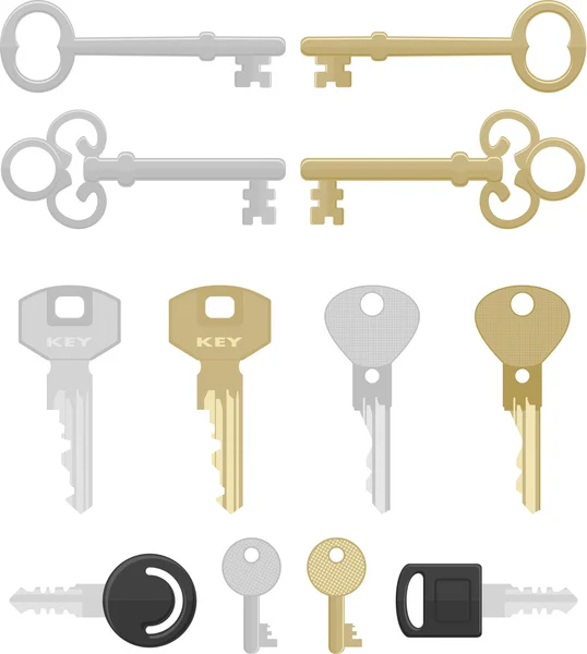 12 ключей — стоковый вектор