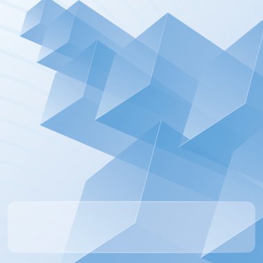 soyut şeffaf mavi modülleri