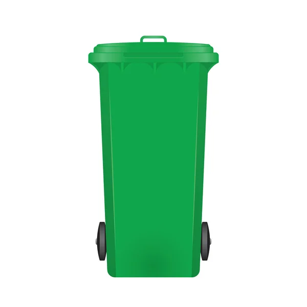 stock vector Green modern recycle bin