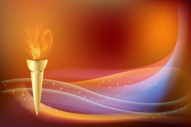 Abstract background - Olympic flame clipart