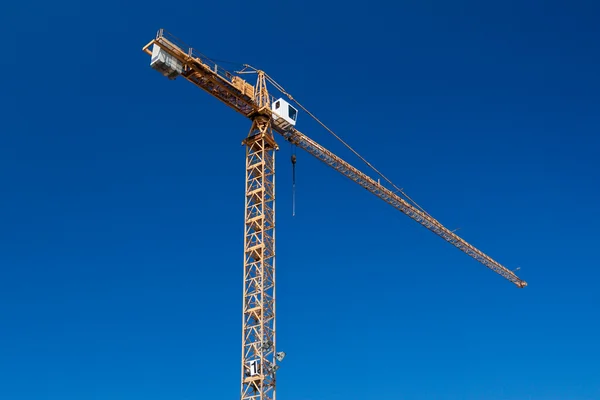 stock image Yellow hoisting crane