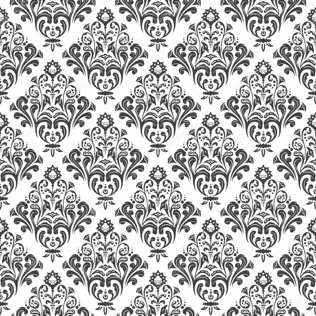 Seamless damask pattern Stock Vector Image by ©weit #11768412