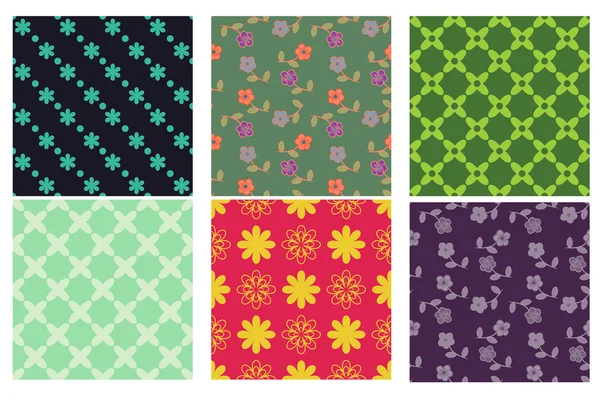 Patterns collection — Stock Vector