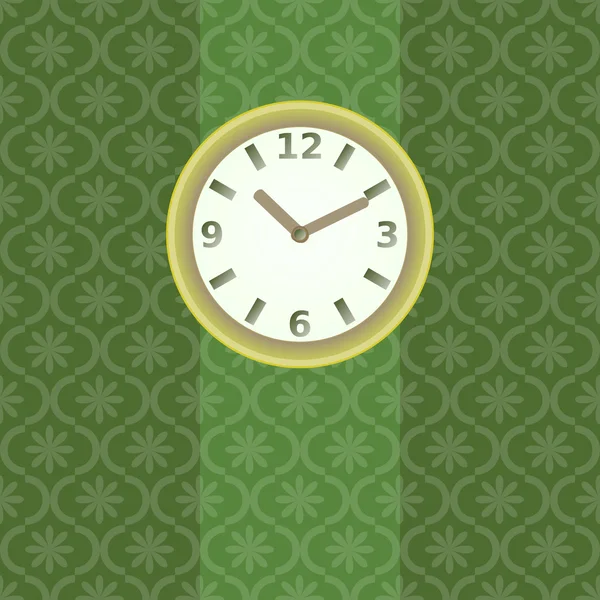 Horloge et mur — Image vectorielle