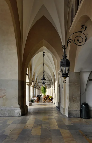 stock image Arcades of Sukiennice in Krakow, Poland