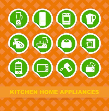 Kitchen home appliances clipart