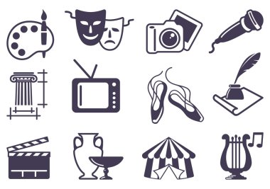 Art icons clipart