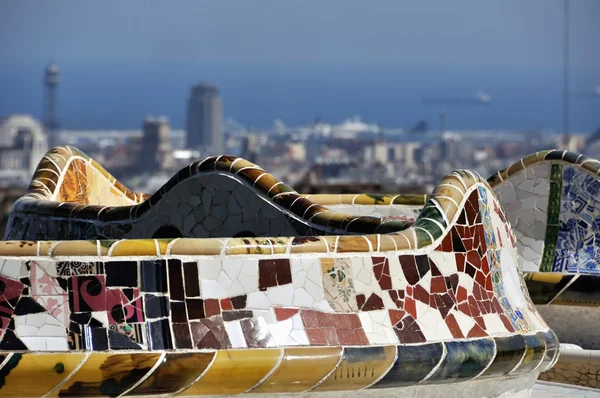 Park guell w Barcelonie — Zdjęcie stockowe