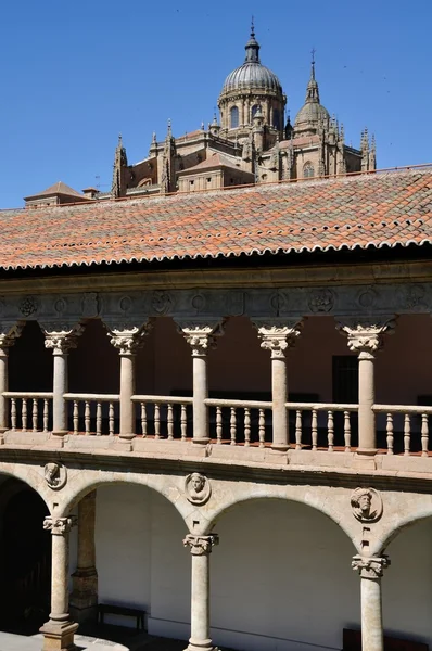 Cathedral of Salamanca and Las Dueñas Convent — 图库照片