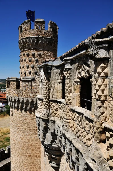 Manzanares el Real Castle (Lodret ) - Stock-foto