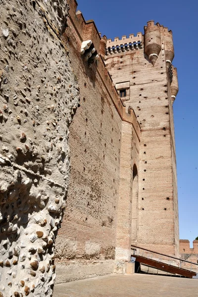 Стіна замку La Mota (вертикальна) — стокове фото