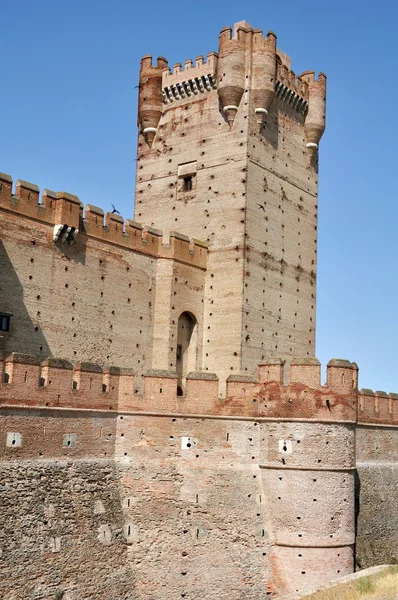 Castle of La Mota Tower (vertikalt) — Stockfoto