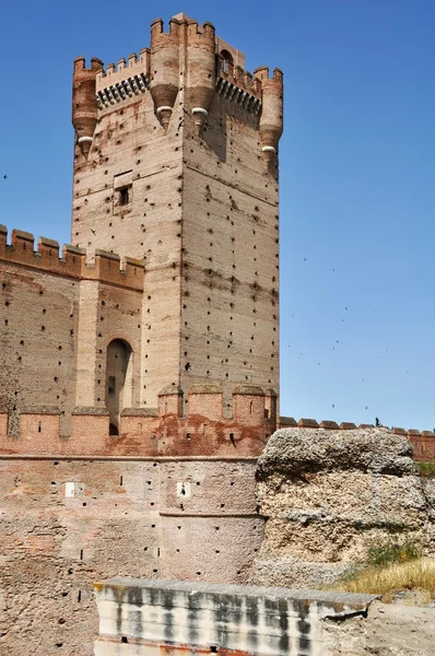 Castle of La Mota Tower (Vertical) — Stock Photo, Image