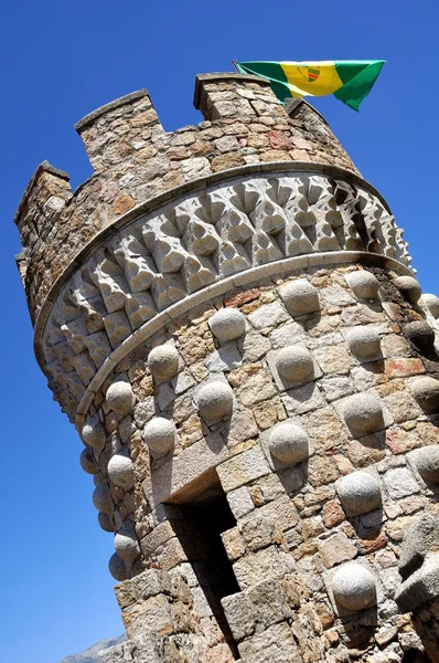 Manzanares el Real castello (Verticale ) — Foto Stock