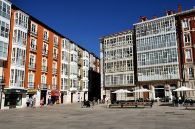 Katedral önünde kare de burgos