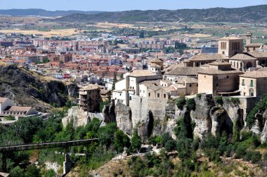 Aerial view of Cuenca, Spain clipart