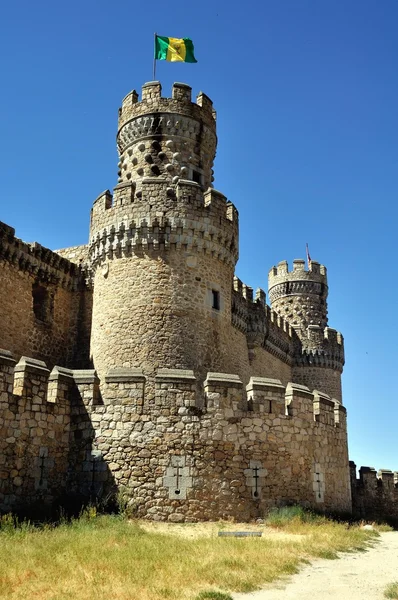 Manzanares el Real castle (Вертикальный) ) — стоковое фото