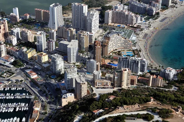 Вид с воздуха на Кальпе — стоковое фото