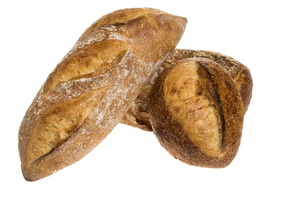 Багет і батард хліб — стокове фото