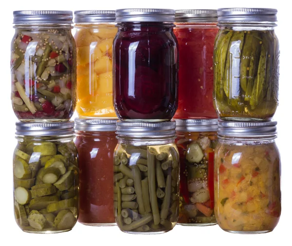 Homemade preserves and pickles — Stock Photo, Image