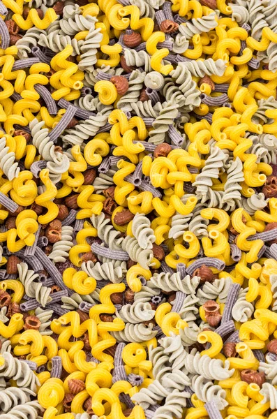 Fresh pasta for sale in bin — Stock Photo, Image