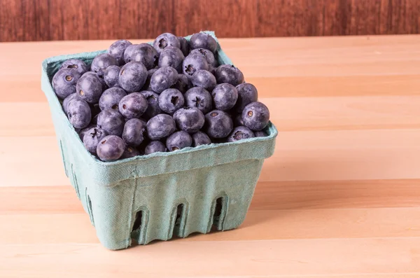 Container of ripe blueberries — Stock Photo, Image